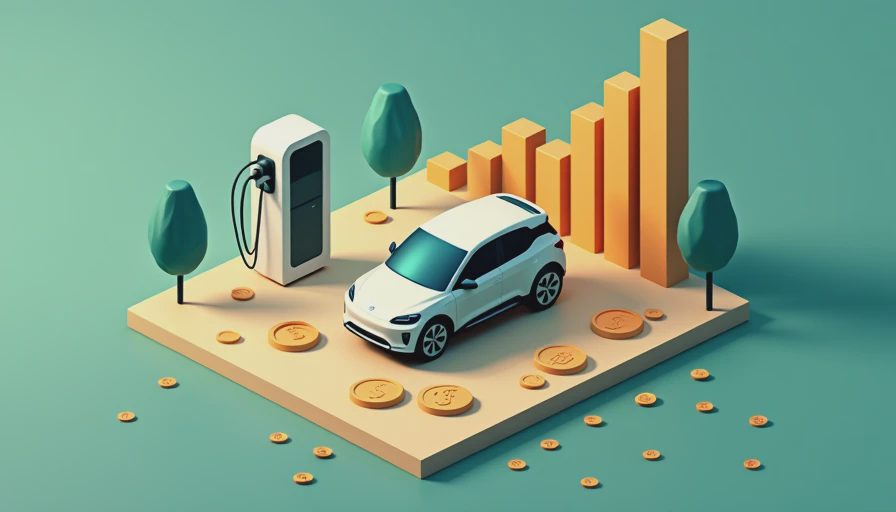 Visual context for hidden costs of owning an electric car