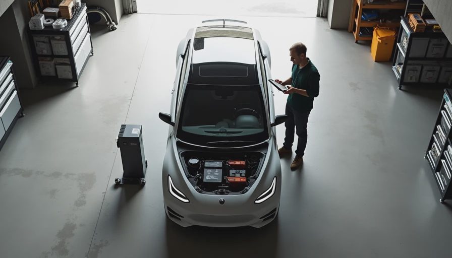 Illustration for how to check EV battery health before buying