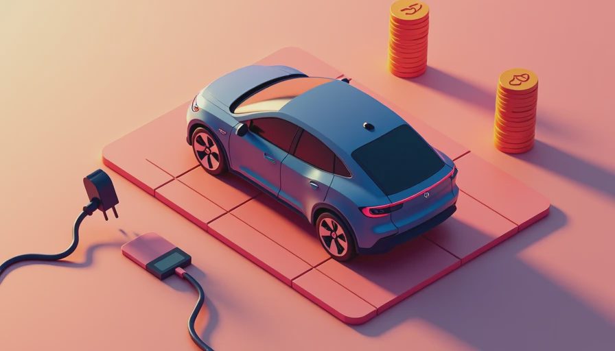 Illustration for true cost of owning an electric car
