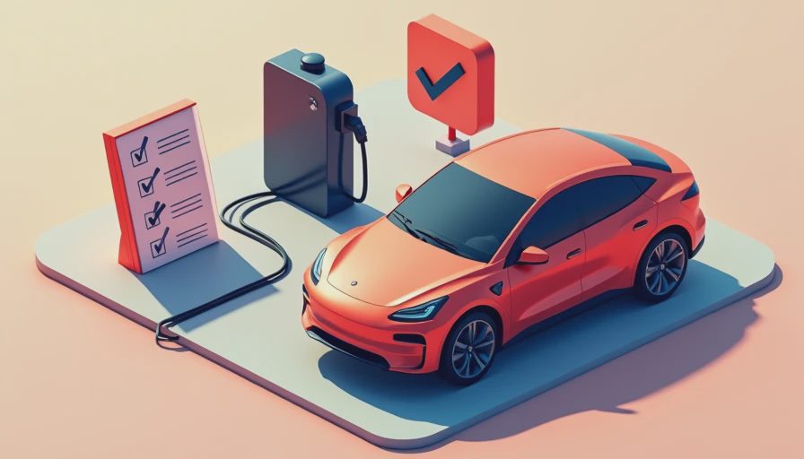 Illustration for used electric car buying guide
